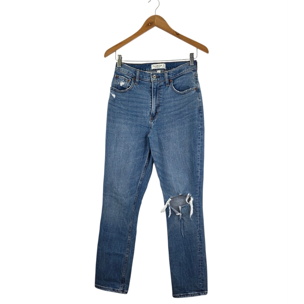 Abercrombie & Fitch The 90's Slim Straight Jean Ultra High Rise Jeans Size 4s/27